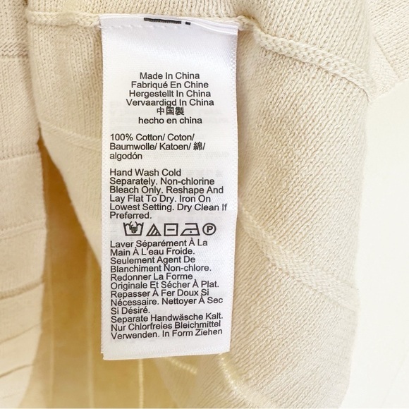 NWT J.CREW FACTORY Sleeveless Sweater-Dress Pleated Cream Medium - Picture 8 of 11